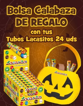 Bolsa de regalo al comprar los Lacasitos Tubos · 24 uds